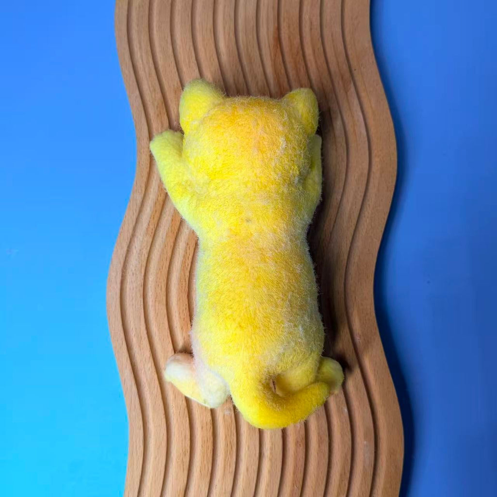 Yellow Cradle Cat Taba Squishy Toy Cute Animal Squishy