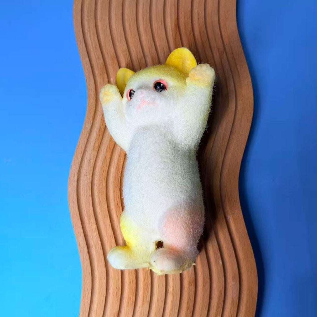 Yellow Cradle Cat Taba Squishy Toy Cute Animal Squishy