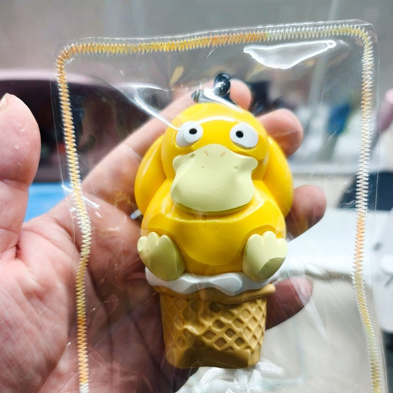 Psyduck Ice Cream Cone Taba Squishy Toy Cute Character Squishy