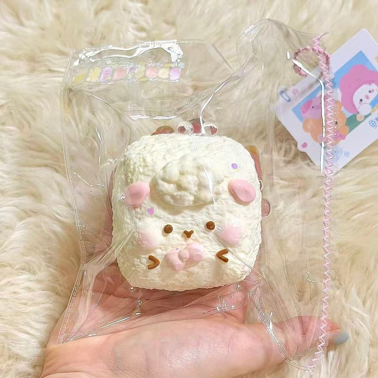 Sheep Cube Taba Squishy Toy Cute Farm Animal Squishy