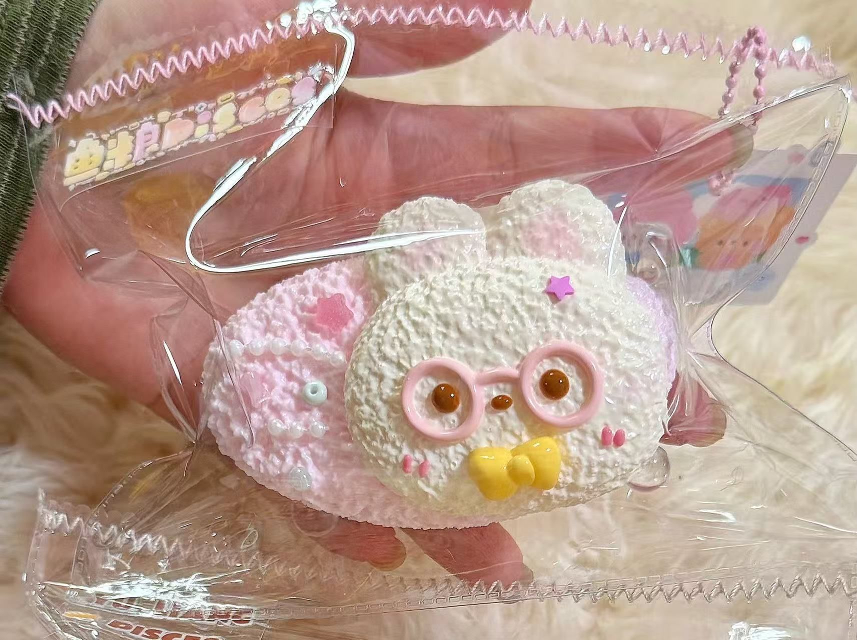 Bunny Hair Clip Taba Squishy Toy Cute Rabbit Accessory Squishy