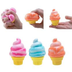 Random Color Ice Cream Tpr Toy Kawaii Dessert Sensory Toy Fidget Toy ASMR Squeeze Toy Happy Fun Park