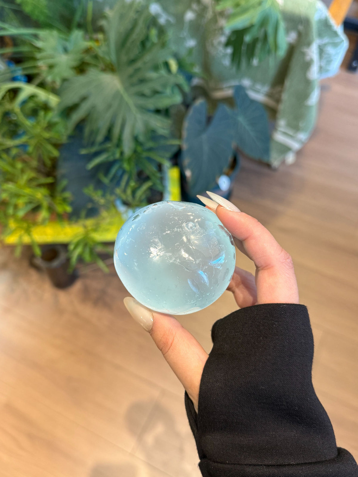 Ocean Blue Coconut Oil Stress Relief Ball Handmade Squishy Toy Slow Rising Fidget Toy Sensory Squeeze Toy Cute Desk Toy Squishyverse
