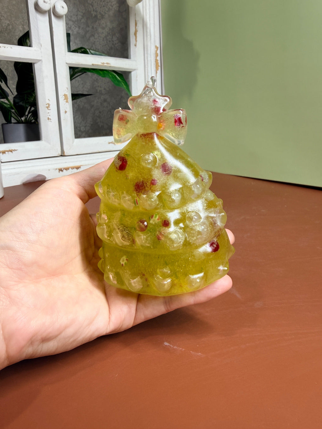 Smoothie Slushy Glitter Christmas Tree Stress Relief Ball Squishy Sensory Fidget Toy Kawaii ASMR Squeeze Toy Christmas Gift Squishyverse