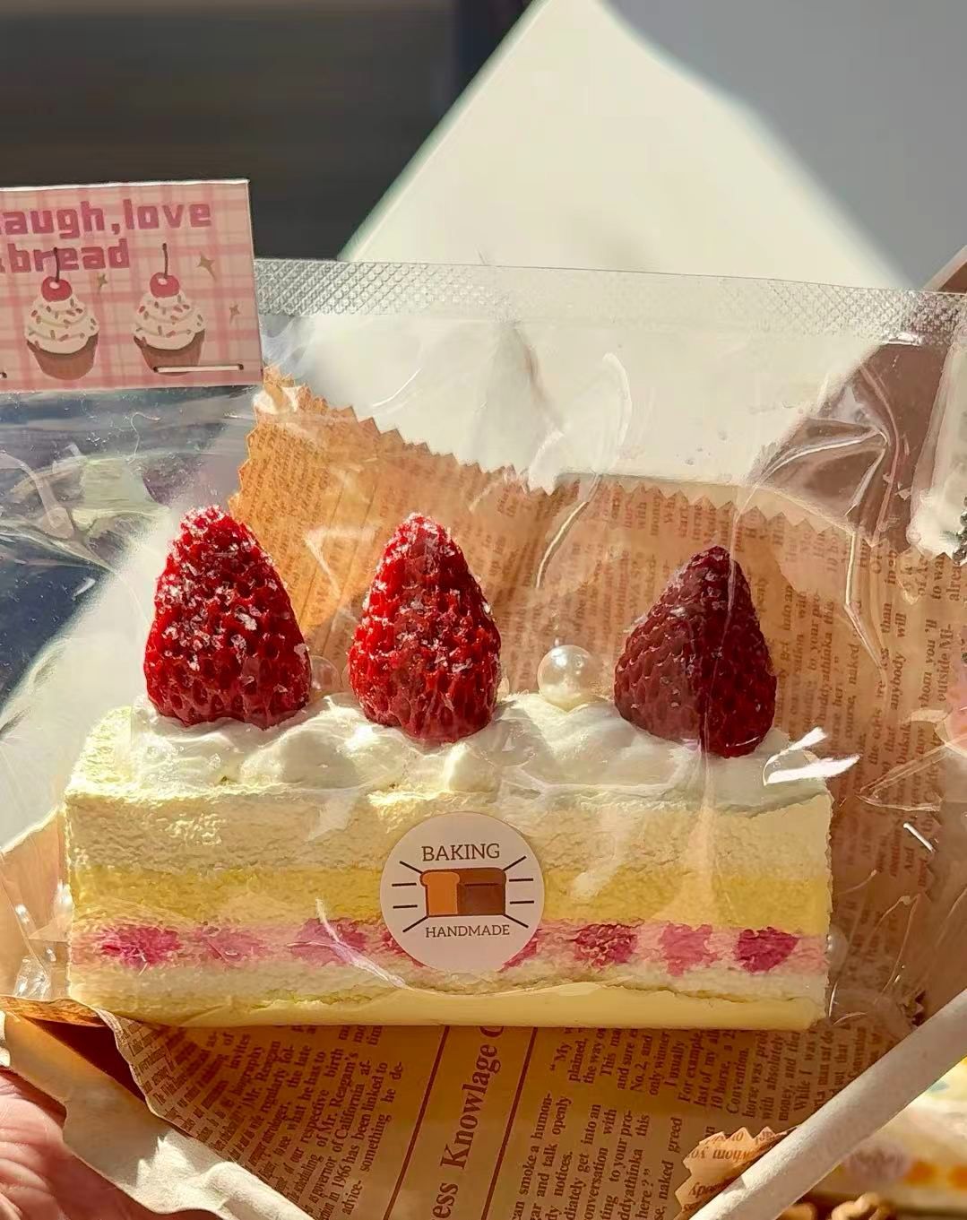Strawberry Cream Cake Slice Taba Squishy Toy Kawaii Dessert Slow Rising Squishy