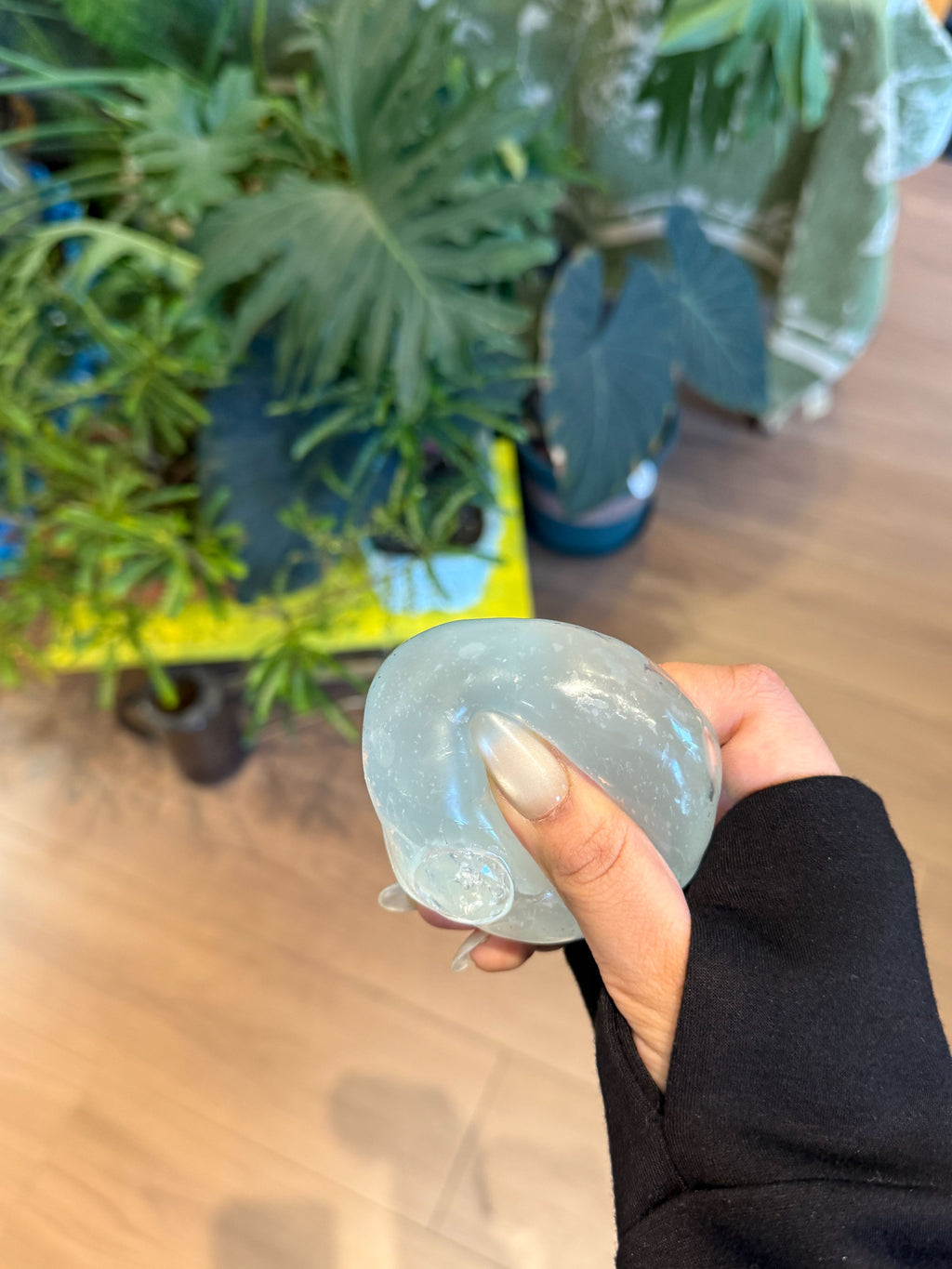 Ocean Blue Coconut Oil Stress Relief Ball Handmade Squishy Toy Slow Rising Fidget Toy Sensory Squeeze Toy Cute Desk Toy Squishyverse