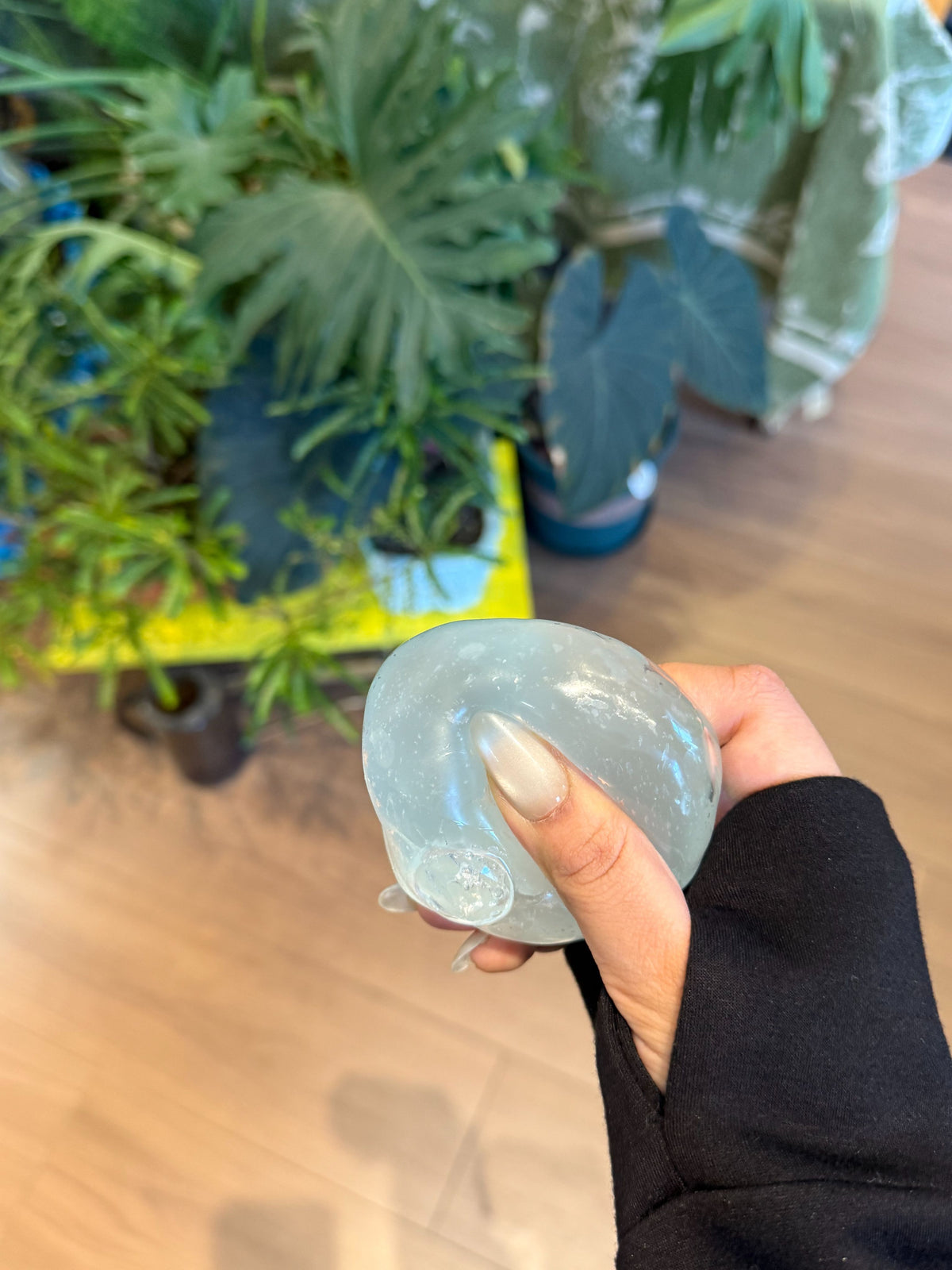 Ocean Blue Coconut Oil Stress Relief Ball Handmade Squishy Toy Slow Rising Fidget Toy Sensory Squeeze Toy Cute Desk Toy Squishyverse
