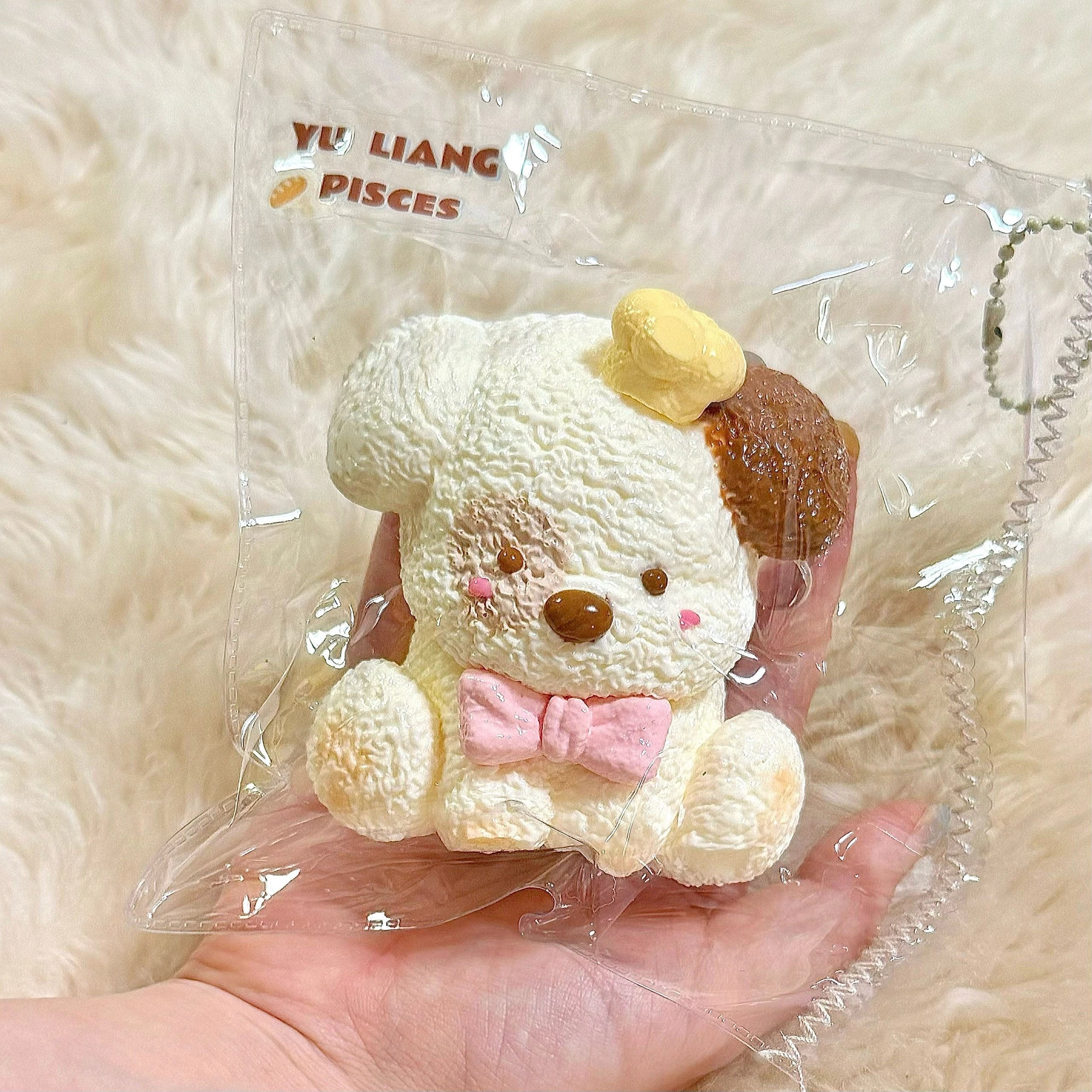 Plush Puppy Taba Squishy Toy Soft Dog Collectible Squishy