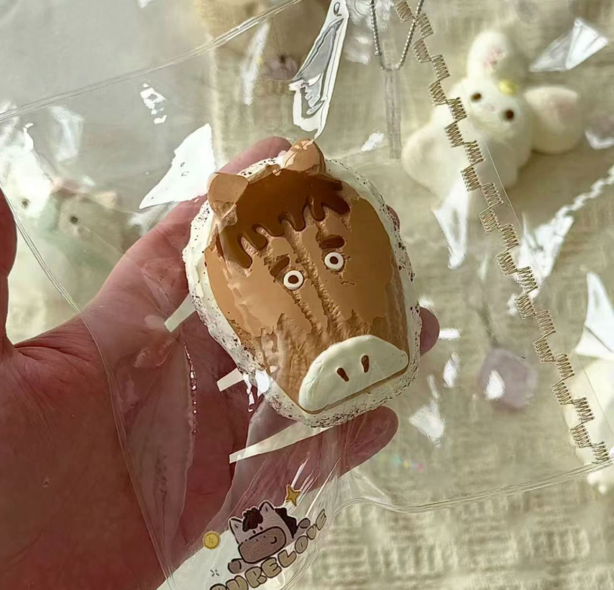 Pony Madeleine Taba Squishy Toy Cute Bakery Squishy