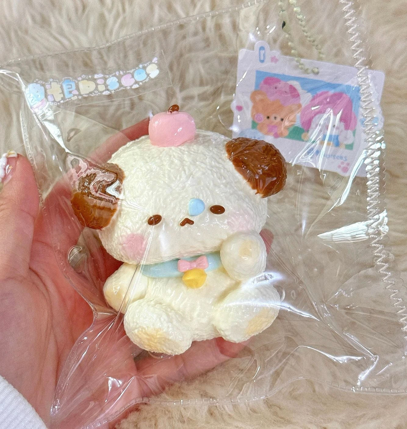 Apple Puppy Taba Squishy Toy Cute Dog Fruit Squishy