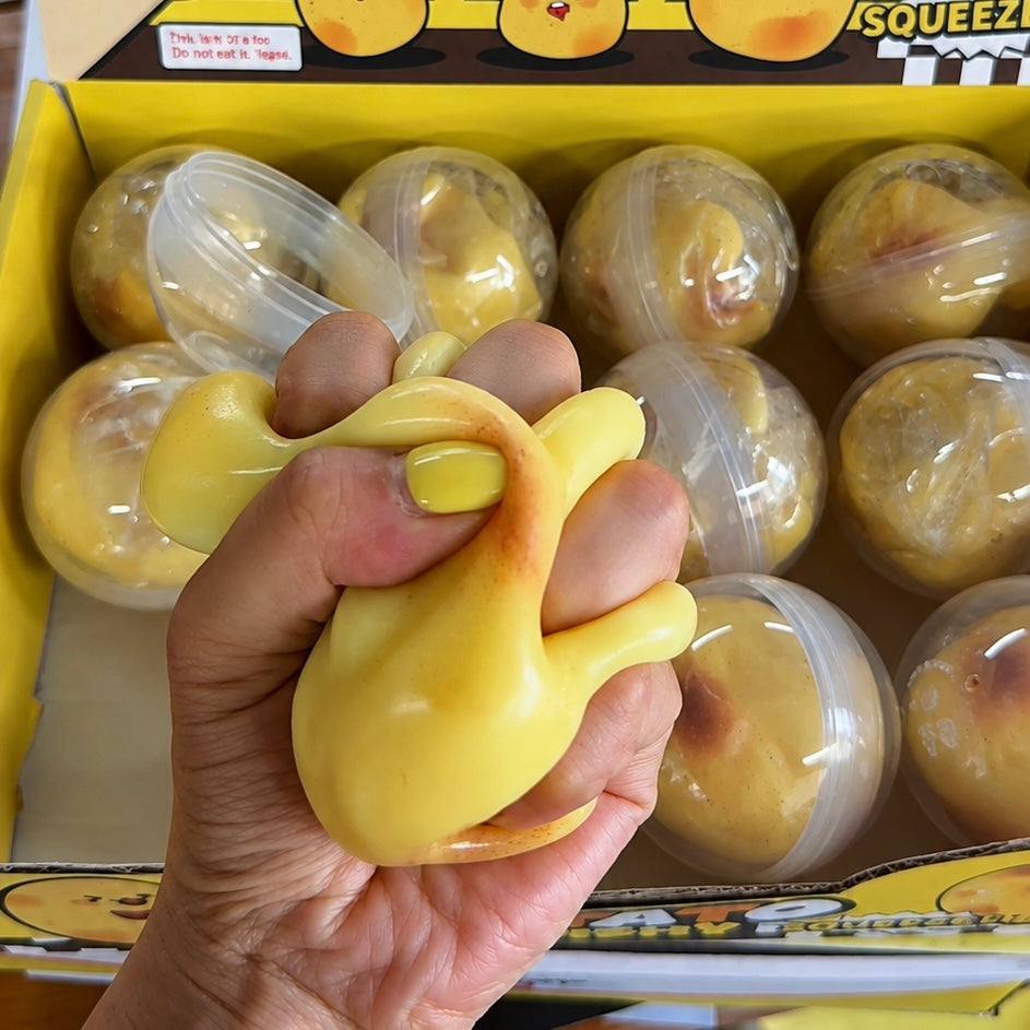 Vasline Mashed Potato Stress Relief Ball Yellow Color Soft Squeeze Toy Sensory Fidget Toy ASMR Desk Toy Happy Fun Park