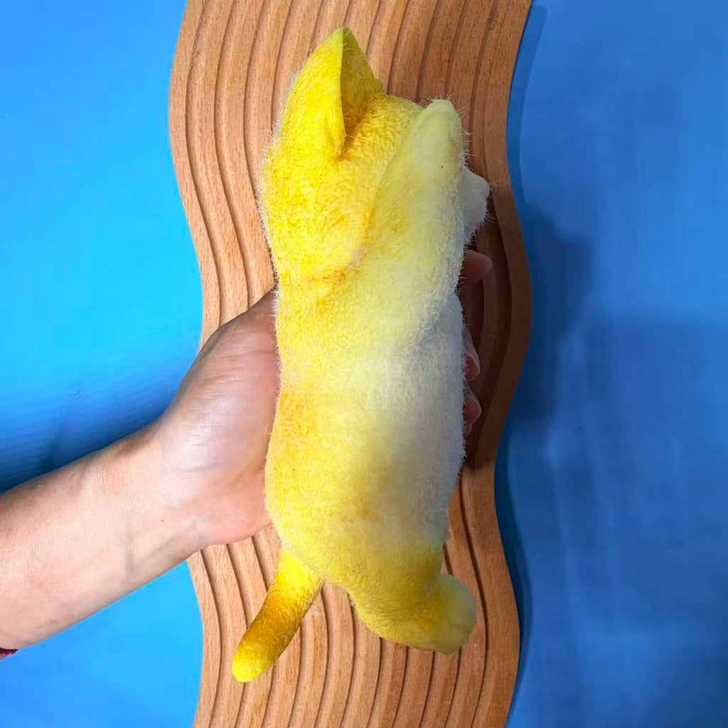 Yellow Cradle Cat Taba Squishy Toy Cute Animal Squishy