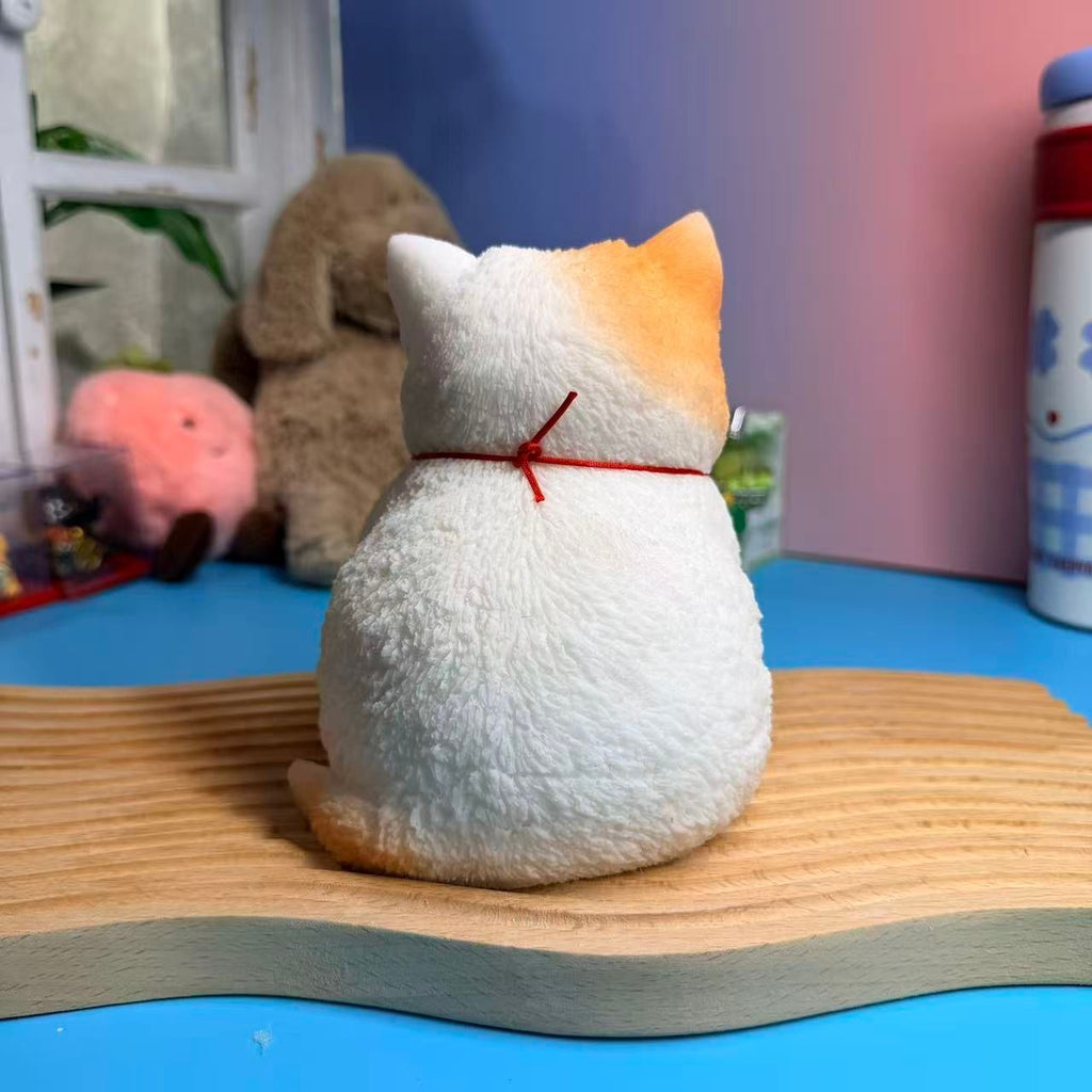 White Bell Cat Taba Squishy Toy Cute Kitty Collectible Squishy