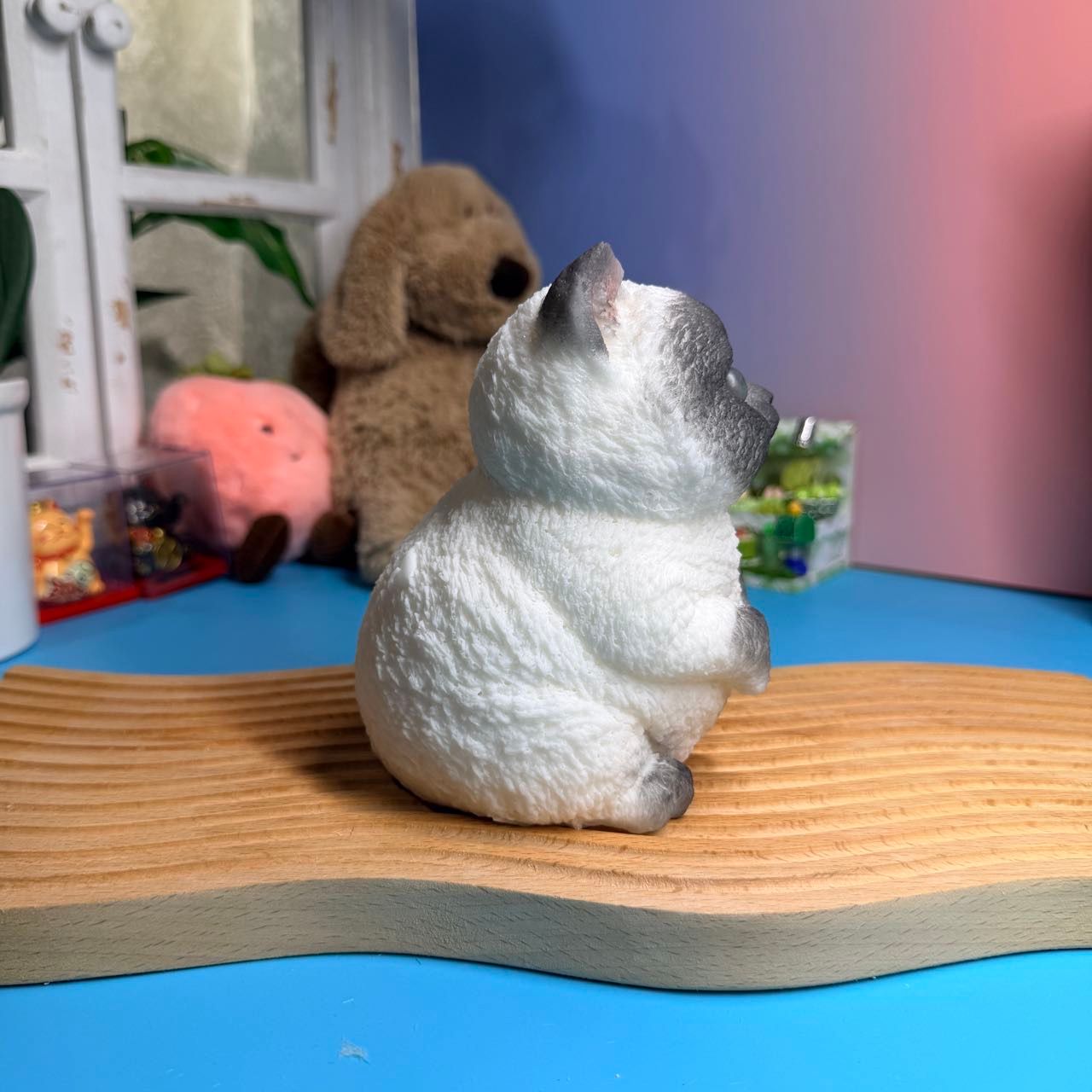 Siamese Sitting Cat Taba Squishy Toy Cute Cat Slow Rising Squishy