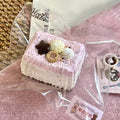 Chocolate Strawberry Square Cake Taba Squishy Toy Sweet Dessert Squishy