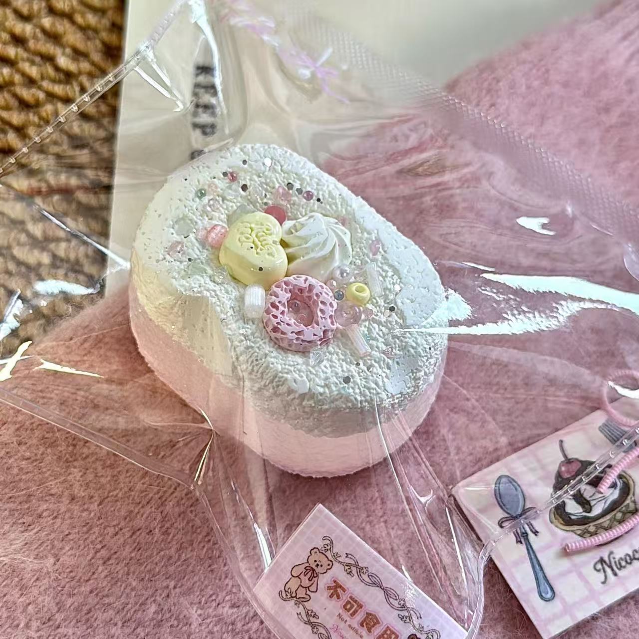 Fairy Rice Cracker Taba Squishy Toy Cute Japanese Snack Squishy