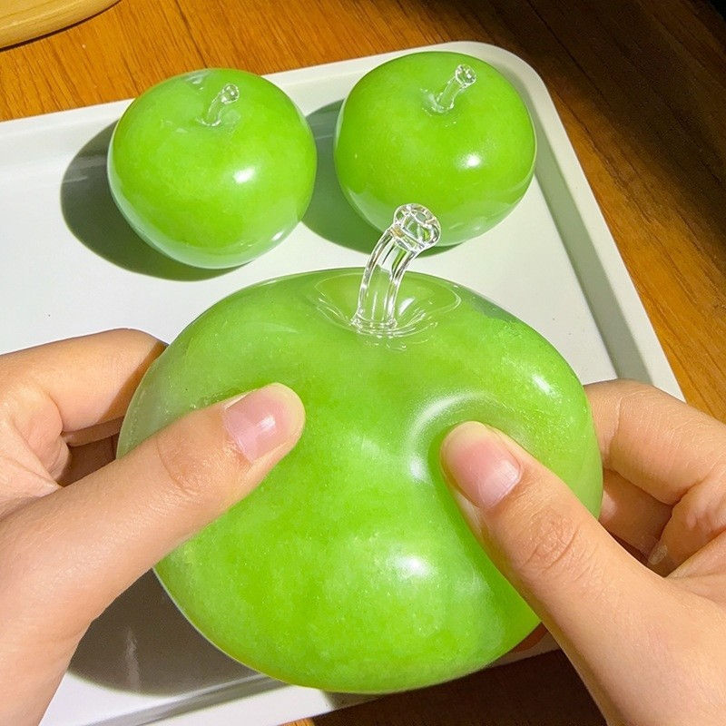 Giant Apple Smoothie Stress Relief Ball ASMR Toy Stress Relief Ball Happy Fun Park