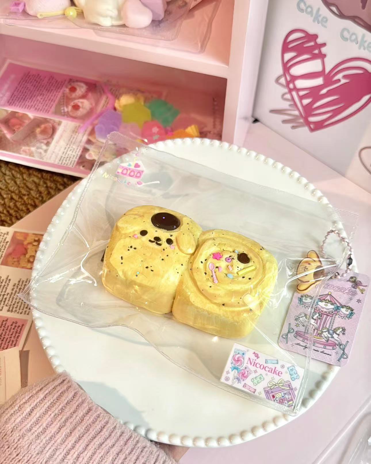 Pompompurin Bread Taba Squishy Toy Kawaii Character Squishy