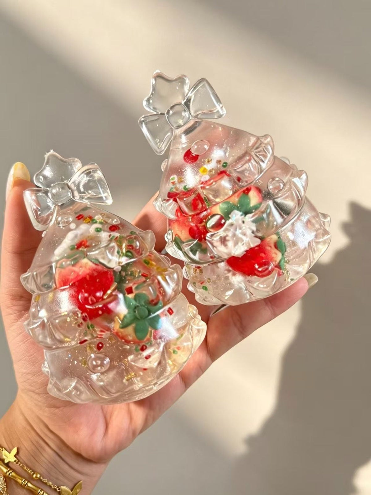 Strawberry Christmas Tree Stress Relief Ball Strawberry Squishy Sensory Fidget Toy Kawaii Squeeze Toy ASMR Novelty Gift Squishyverse