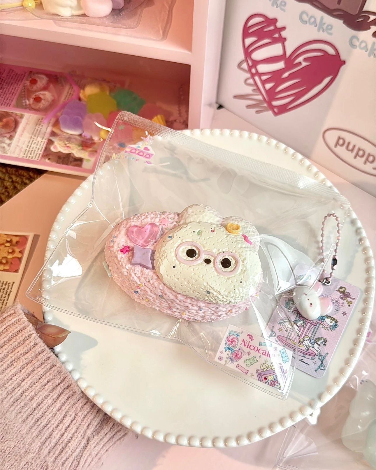 Bunny Hair Clip Taba Squishy Toy Cute Rabbit Accessory Squishy