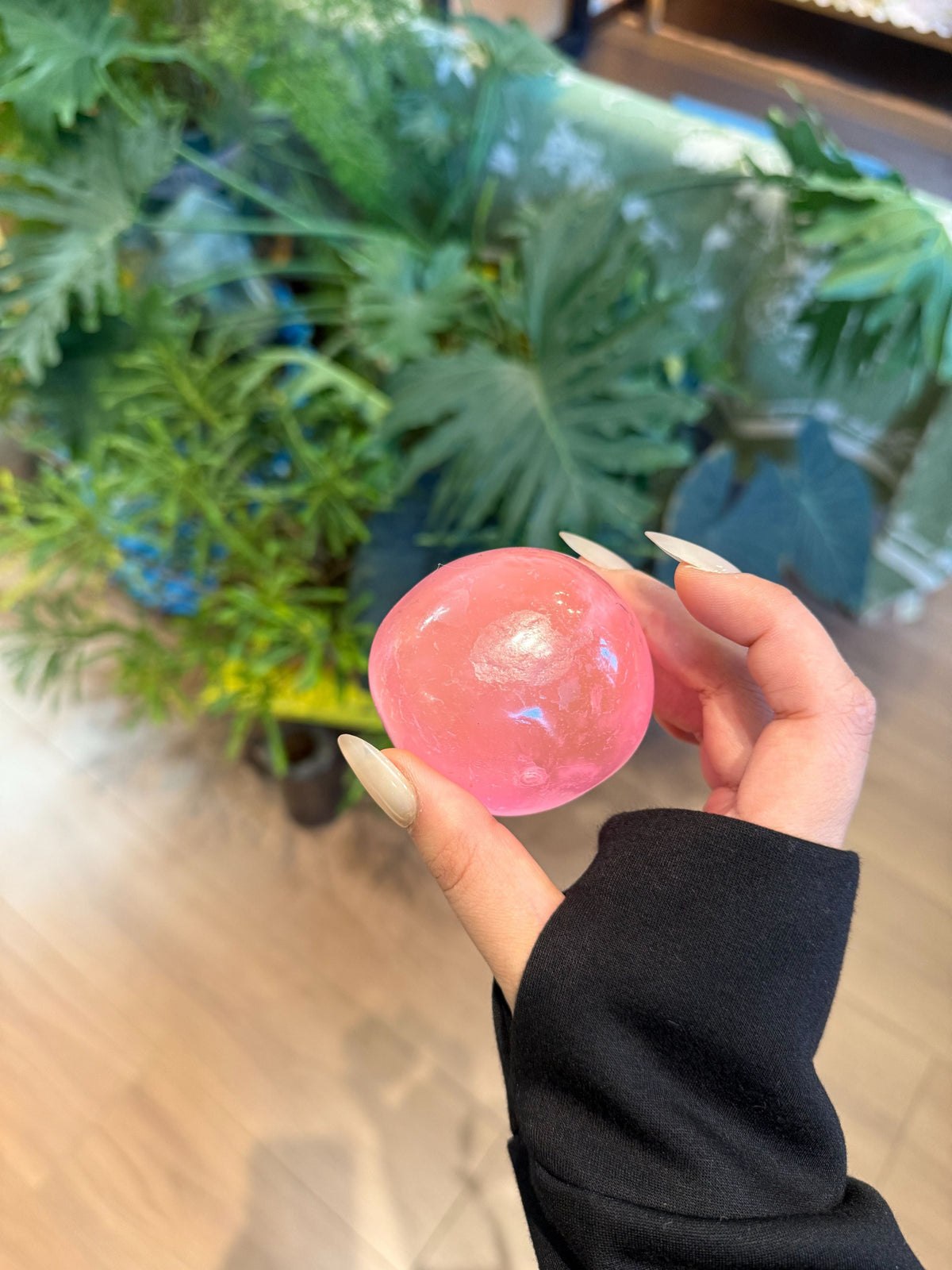 Neon Pink Coconut Oil Stress Relief Ball Handmade Squishy Toy Slow Rising Fidget Toy Sensory Squeeze Toy Cute Desk Toy Squishyverse