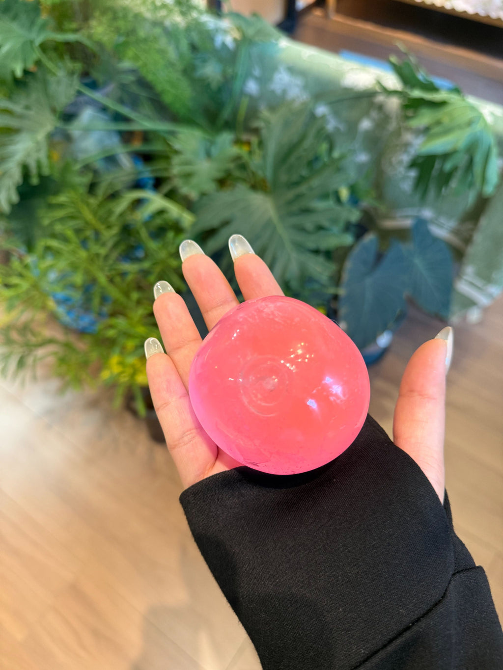 Neon Pink Coconut Oil Stress Relief Ball Handmade Squishy Toy Slow Rising Fidget Toy Sensory Squeeze Toy Cute Desk Toy Squishyverse