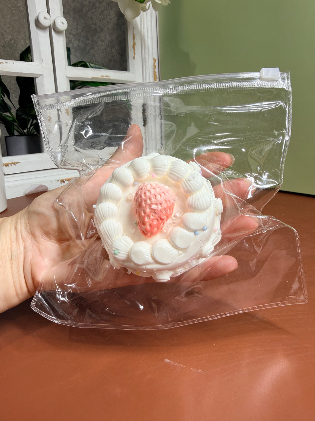 Strawberry Cake Taba Squishy Kawaii Food Squishy Stress Relief Toy