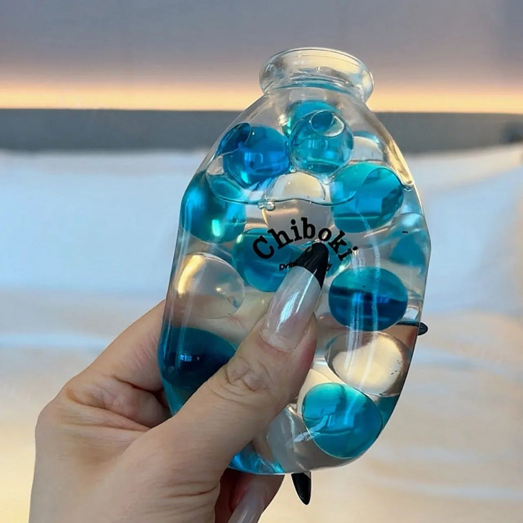 Soda Marble Bottle Stress Relief Ball Japanese Ramune Inspired Fidget Toy Chiboki Studio