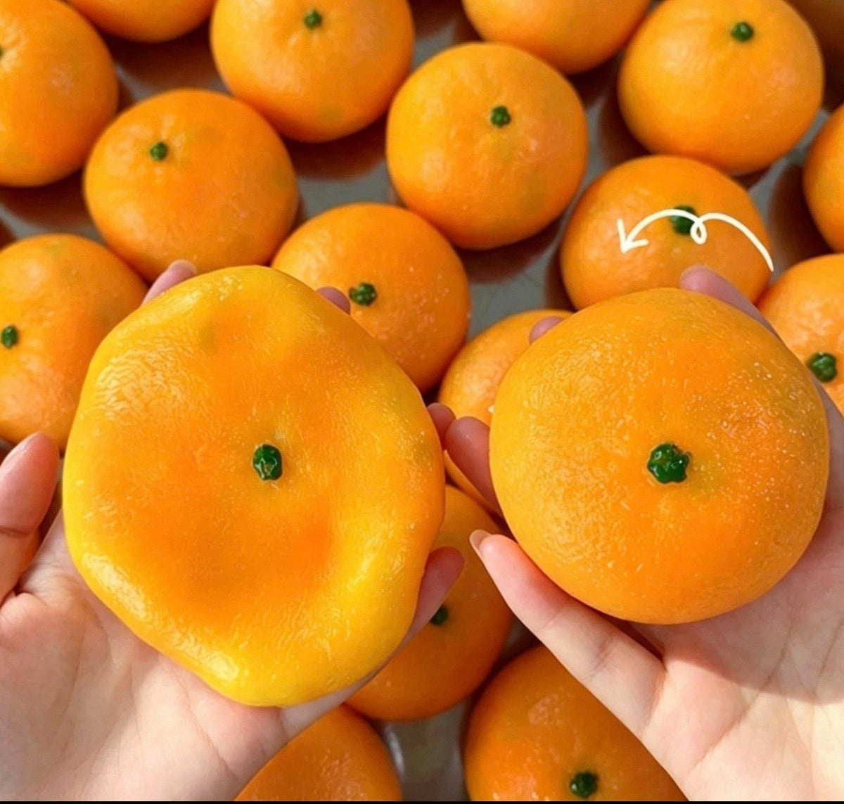 S2-Orange Stress Relief Ball Fruit Toy Cute Sensory Fidget Toy Kawaii Gift