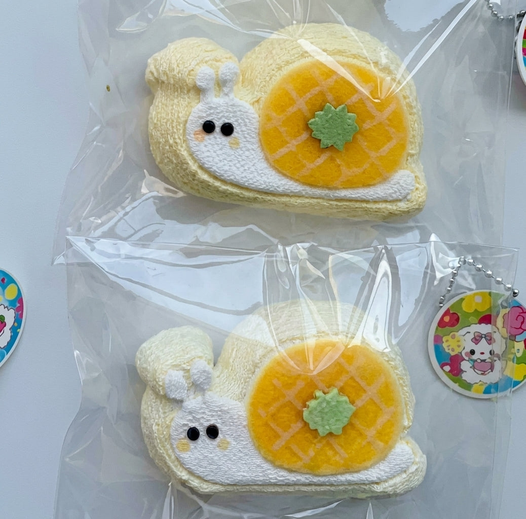 Yellow Snail Taba Squishy Toy Cute Animal Slow Rising Squishy
