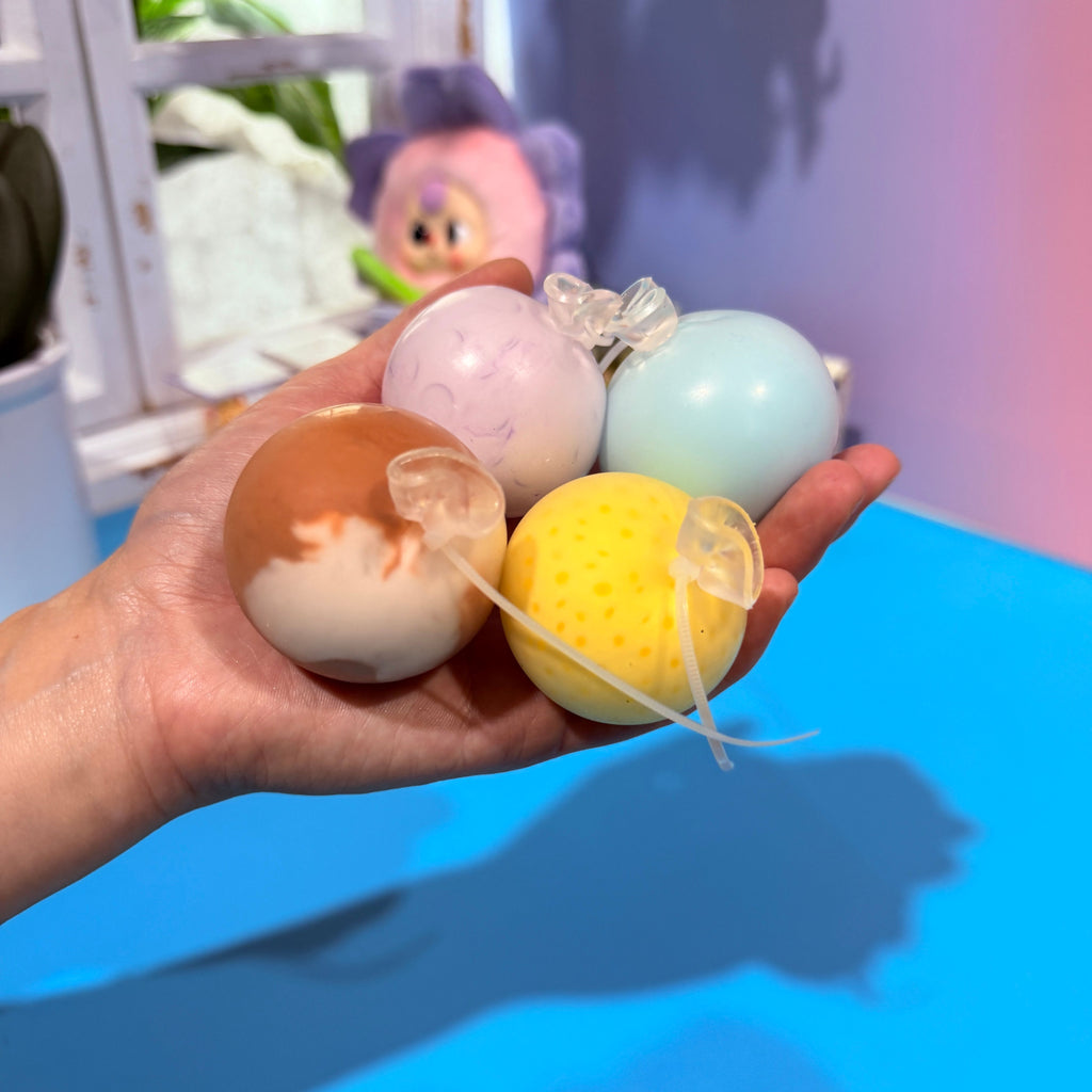 Random 4-Pack 4cm Handmade Balls Stress Ball Toy Kawaii Squishy Set