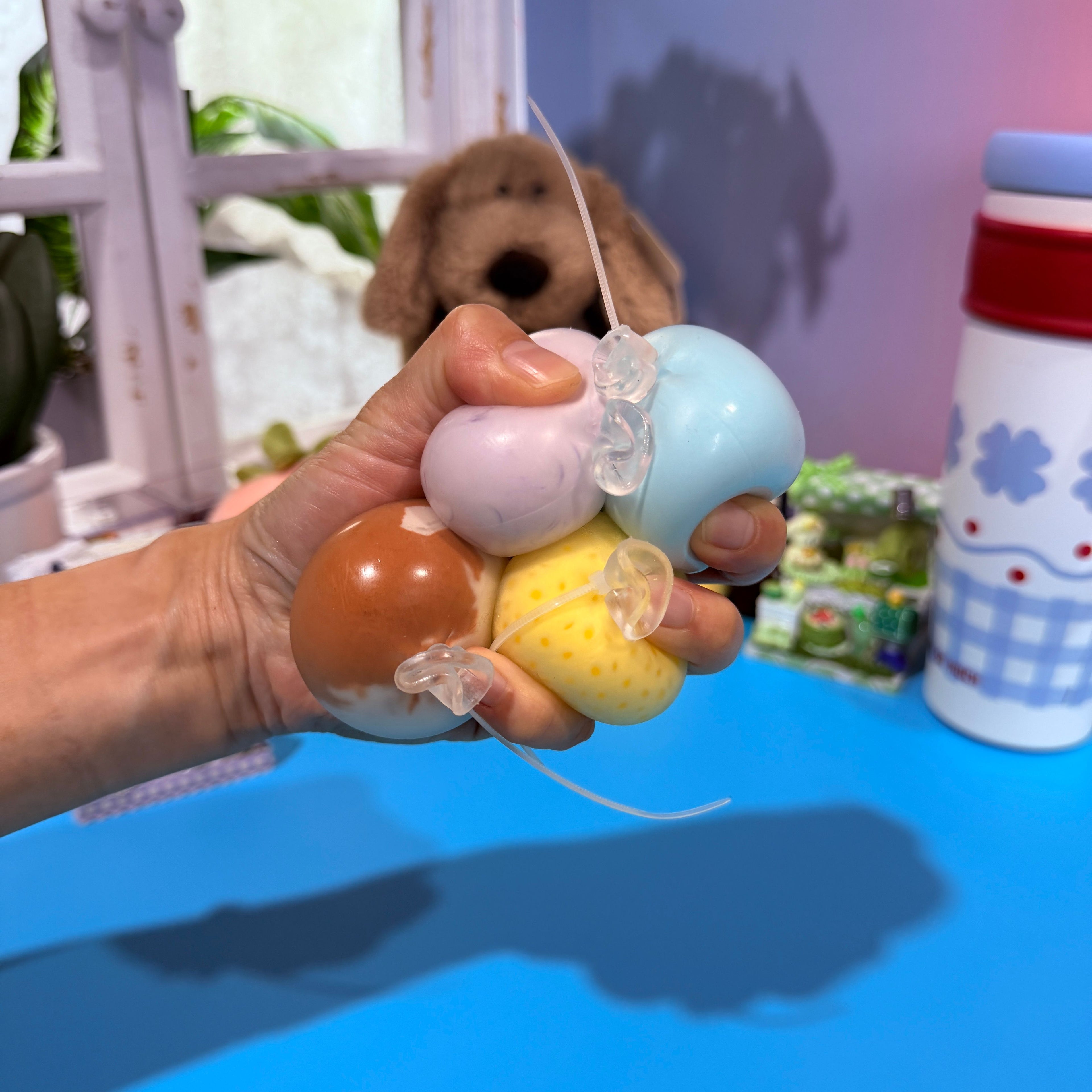 Random 4-Pack 4cm Handmade Balls Stress Ball Toy Kawaii Squishy Set