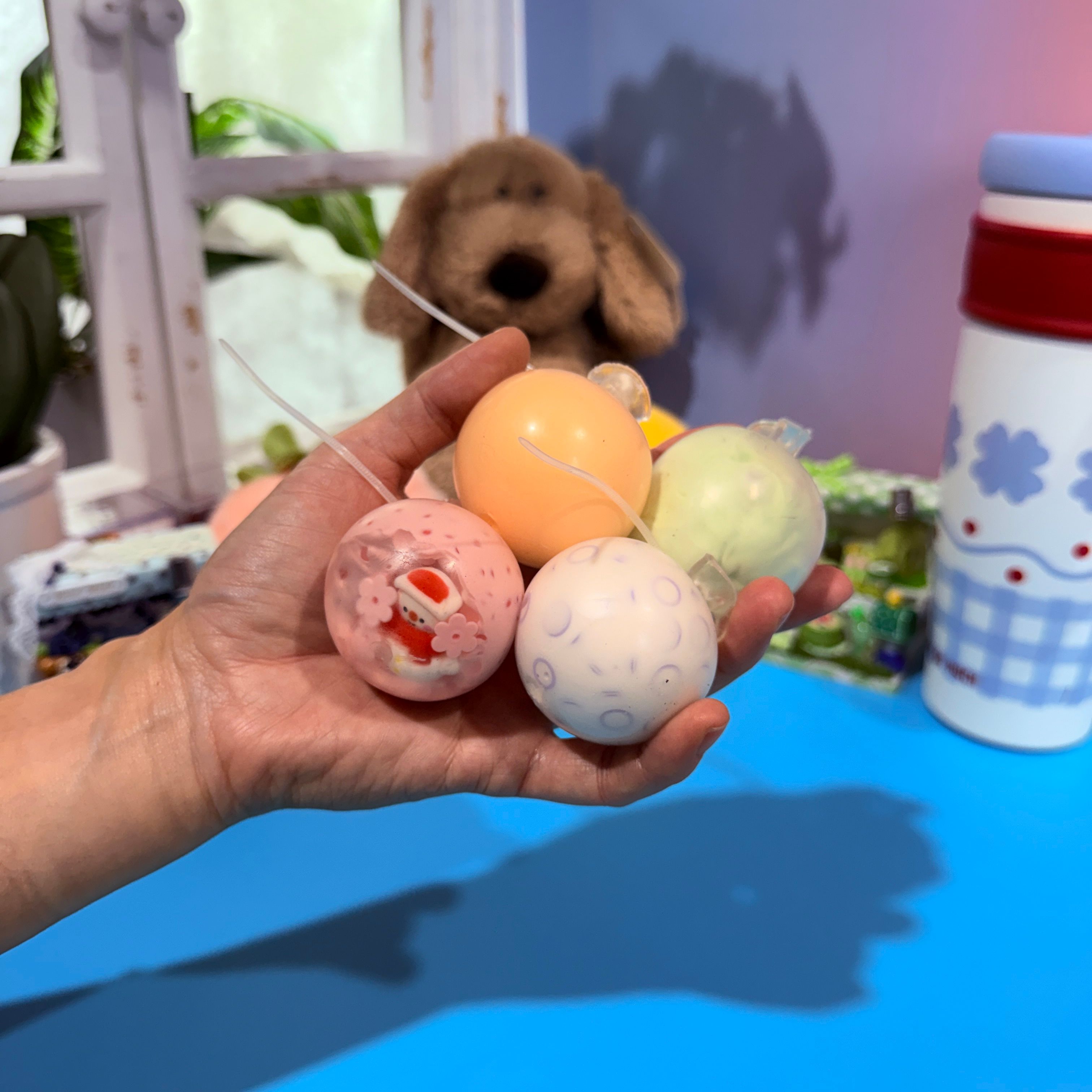Random 4-Pack 4cm Handmade Balls Stress Ball Toy Mini Fidget Set