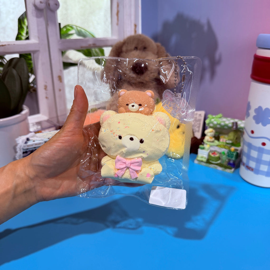 Two Little Bears Taba Squishy Toy Cute Bear Kawaii Squishy