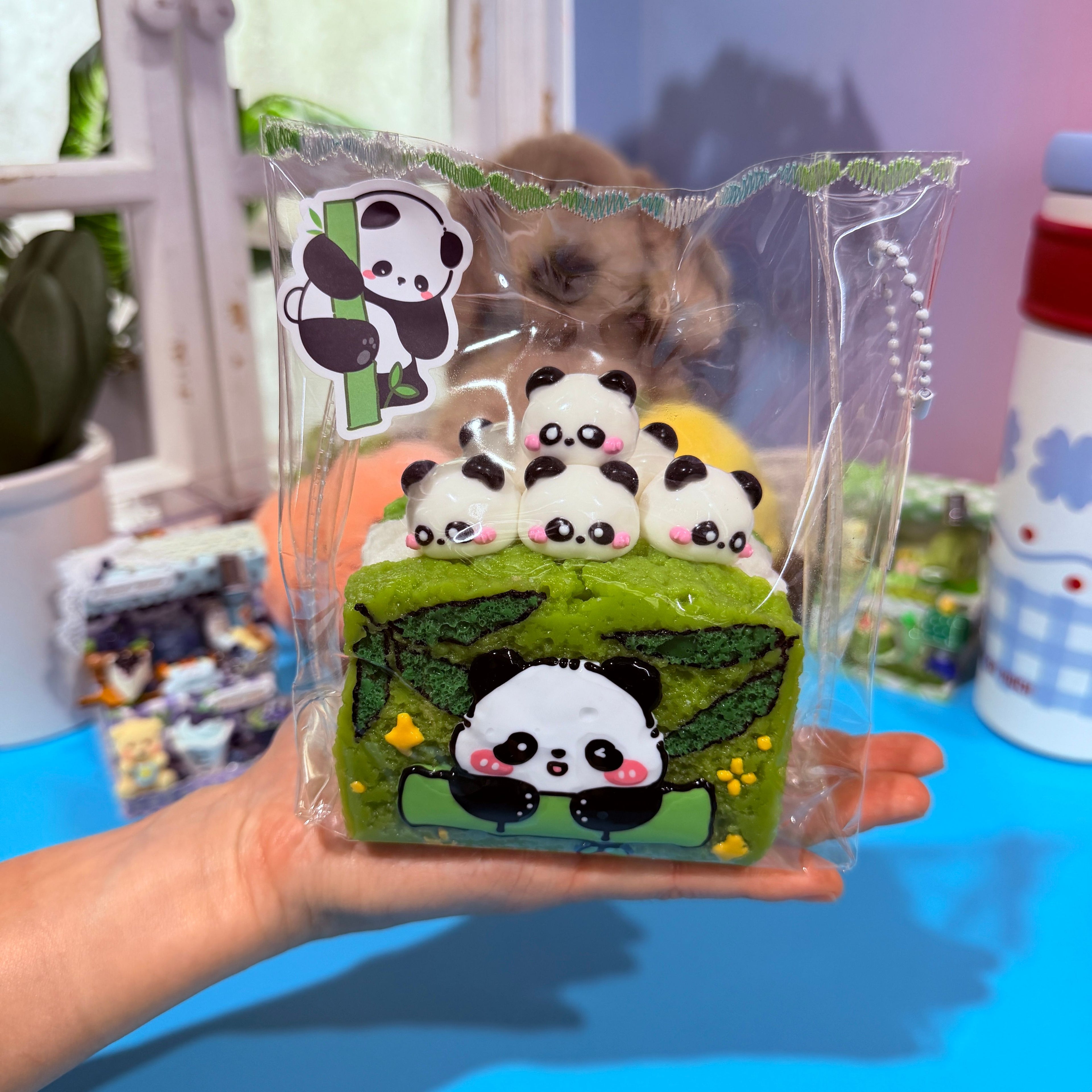 Panda Toast Taba Squishy Toy Cute Animal Bakery Squishy