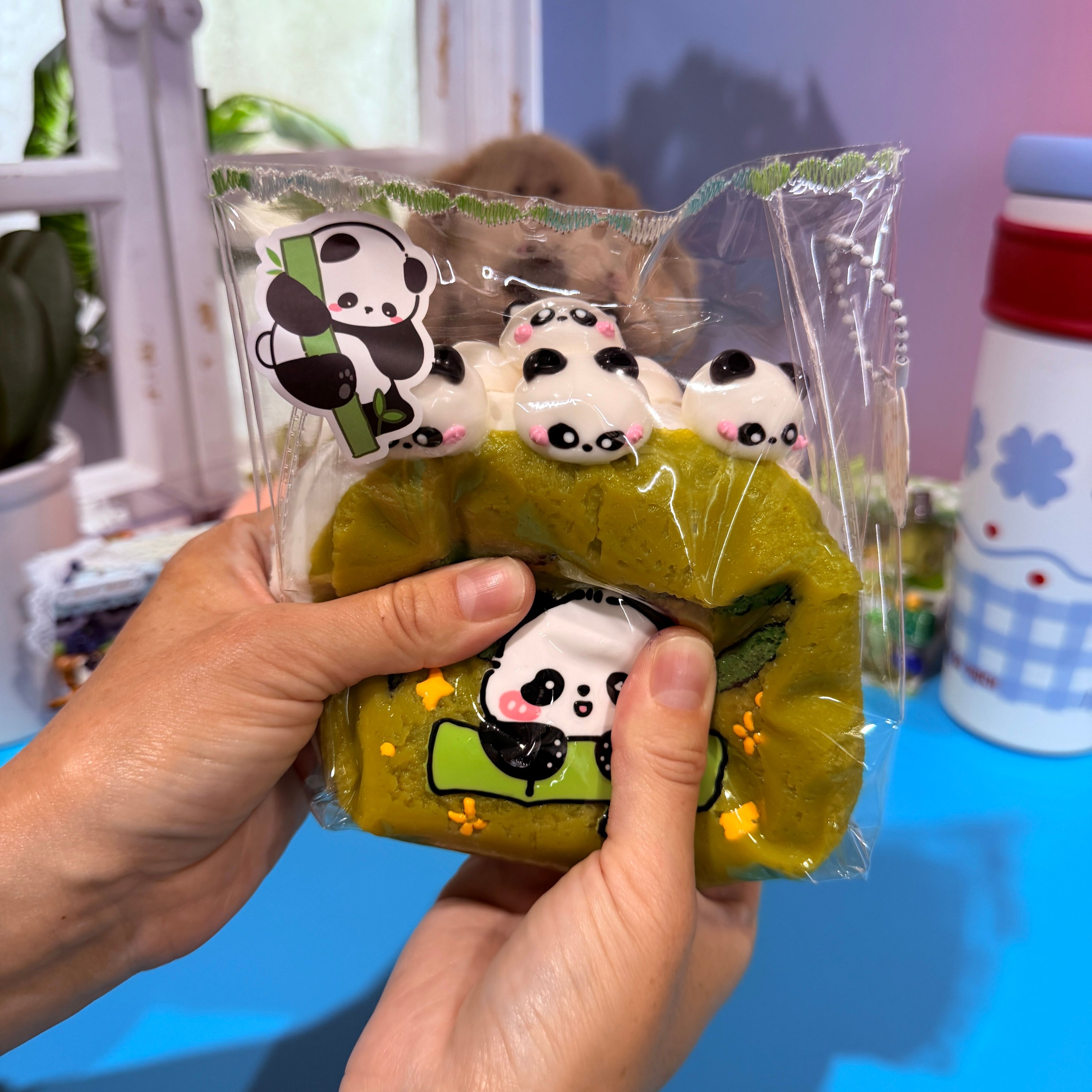 Panda Toast Taba Squishy Toy Cute Animal Bakery Squishy