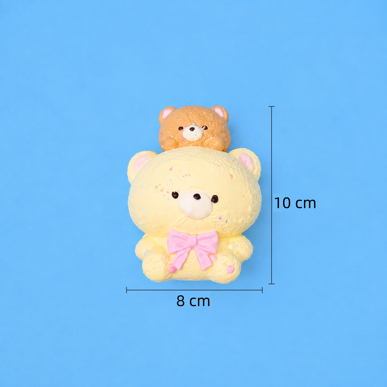 Two Little Bears Taba Squishy Toy Cute Bear Kawaii Squishy