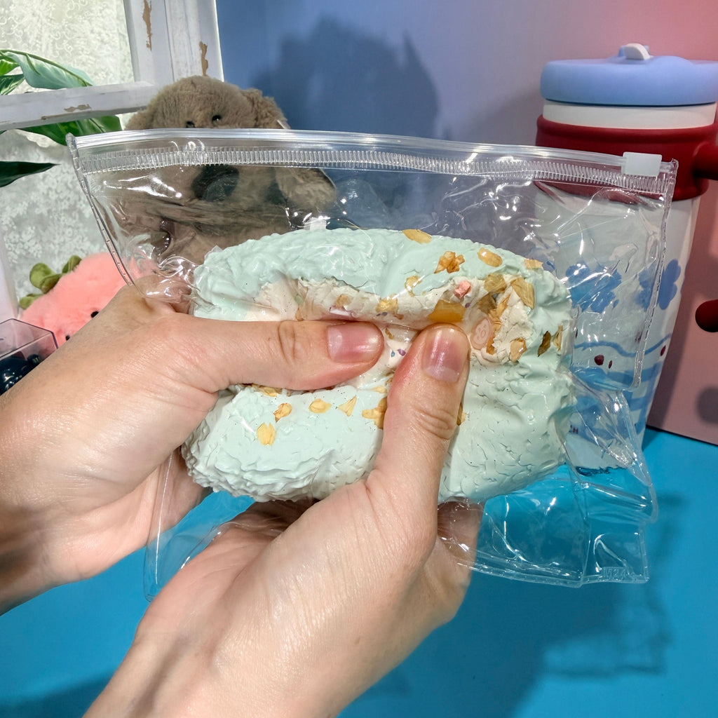 Blue Cream Stick Taba Squishy Toy Kawaii Dessert Squishy