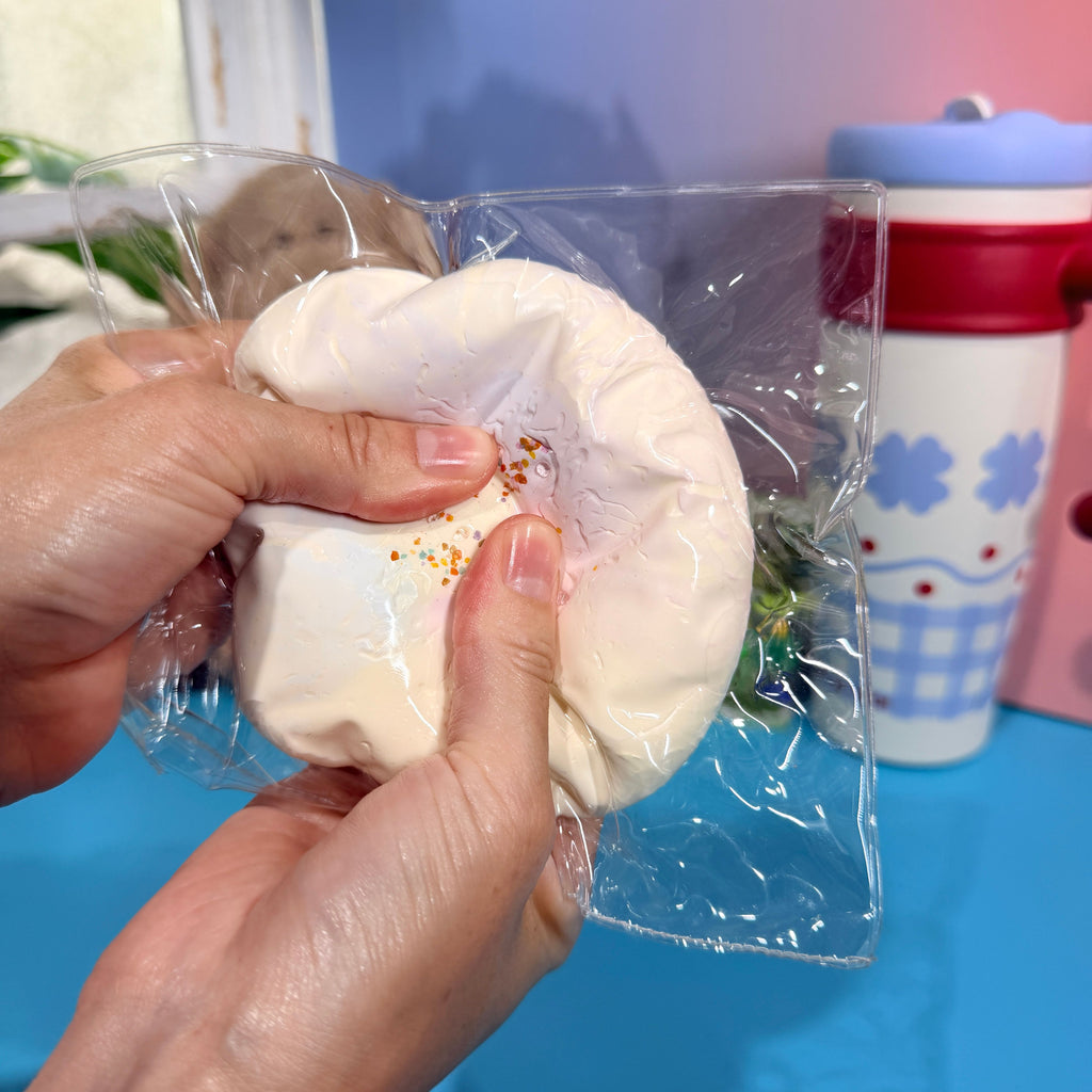 Colorful Mini Round Cookie Taba Squishy Toy Pastel Squishy