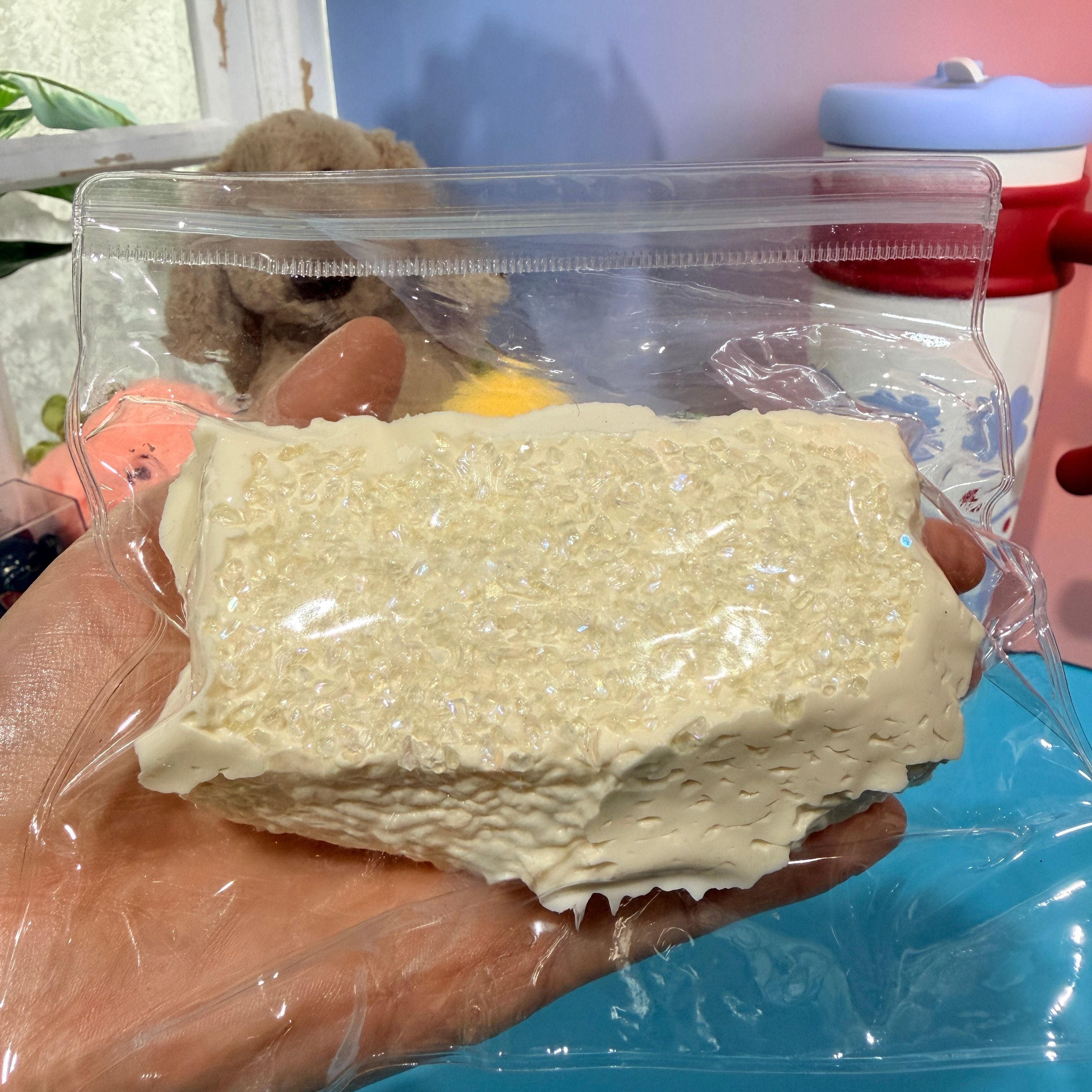 Yellow Shaved Ice Rice Ball Taba Squishy Toy Cute Food Squishy