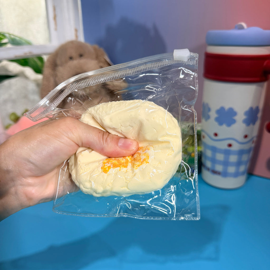 Double Meatball Taba Squishy Toy Cute Food Squishy
