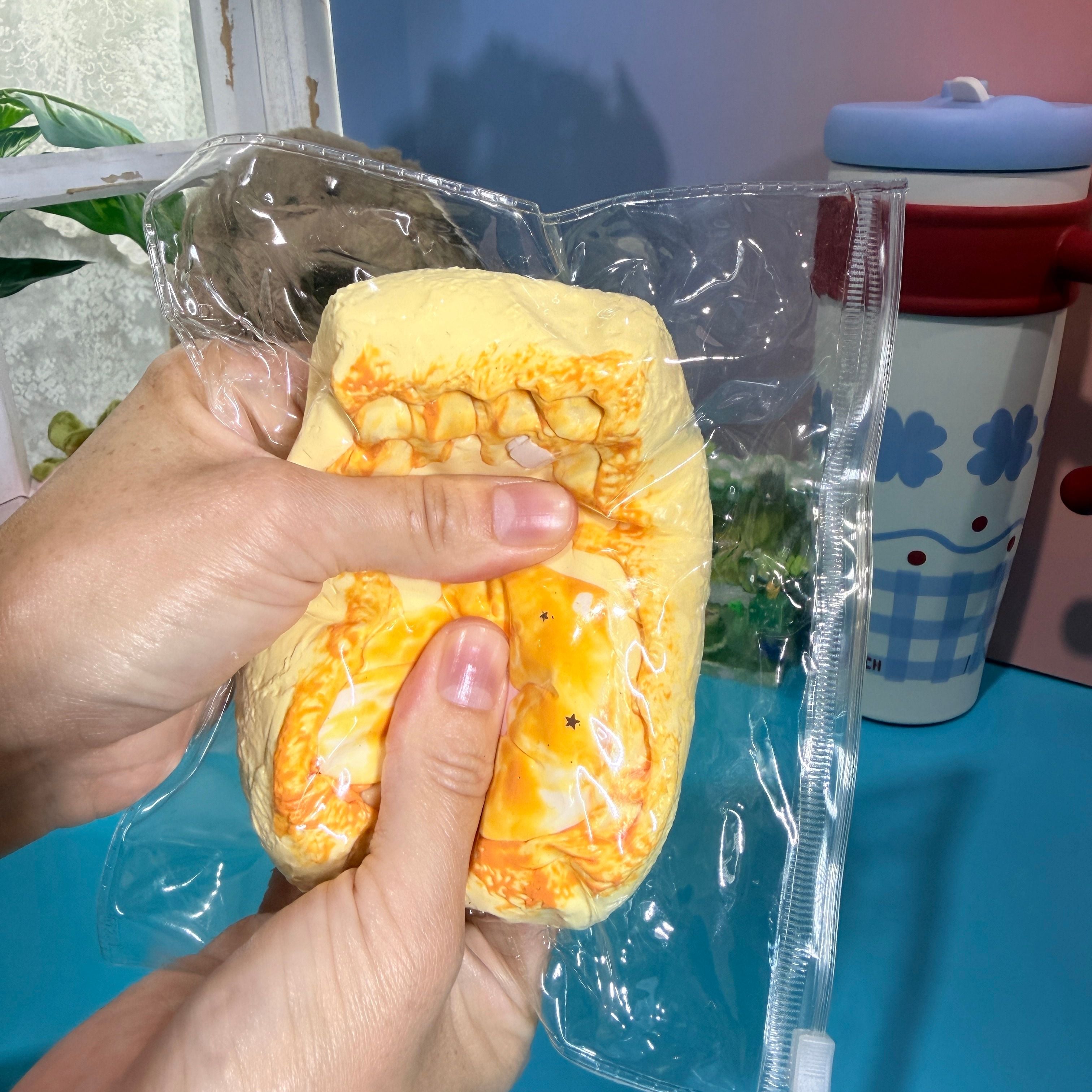 Bear Waffle Taba Squishy Toy Cute Bakery Slow Rising Squishy