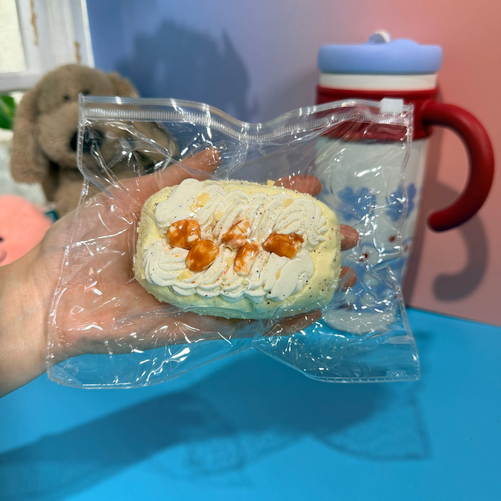Almond Cream Cake Taba Squishy Toy Nutty Bakery Squishy