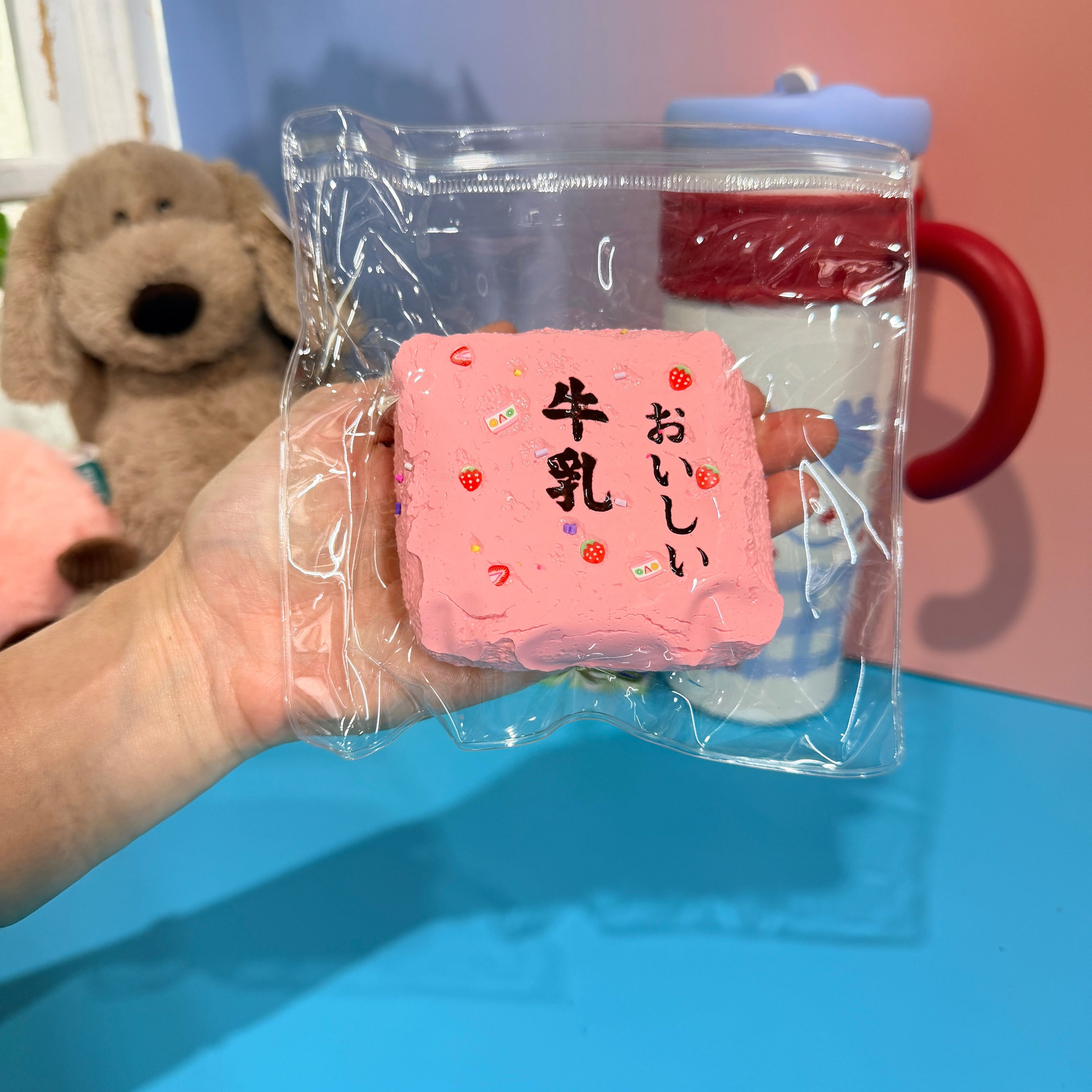 Milk Toast Taba Squishy Toy Soft Bakery Squishy
