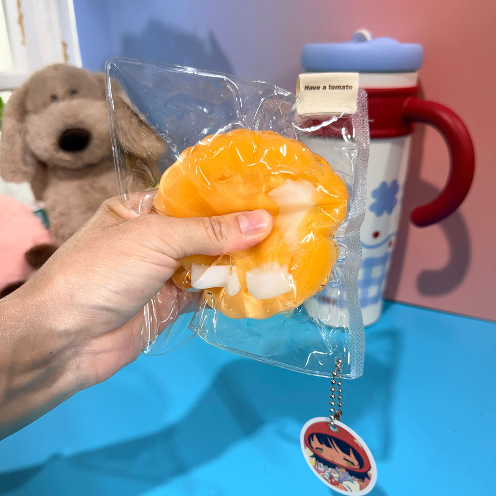 Orange Pudding Taba Squishy Toy Cute Fruit Dessert Squishy