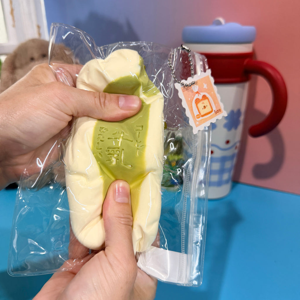 Matcha Milk Stick Taba Squishy Toy Japanese Dessert Squishy