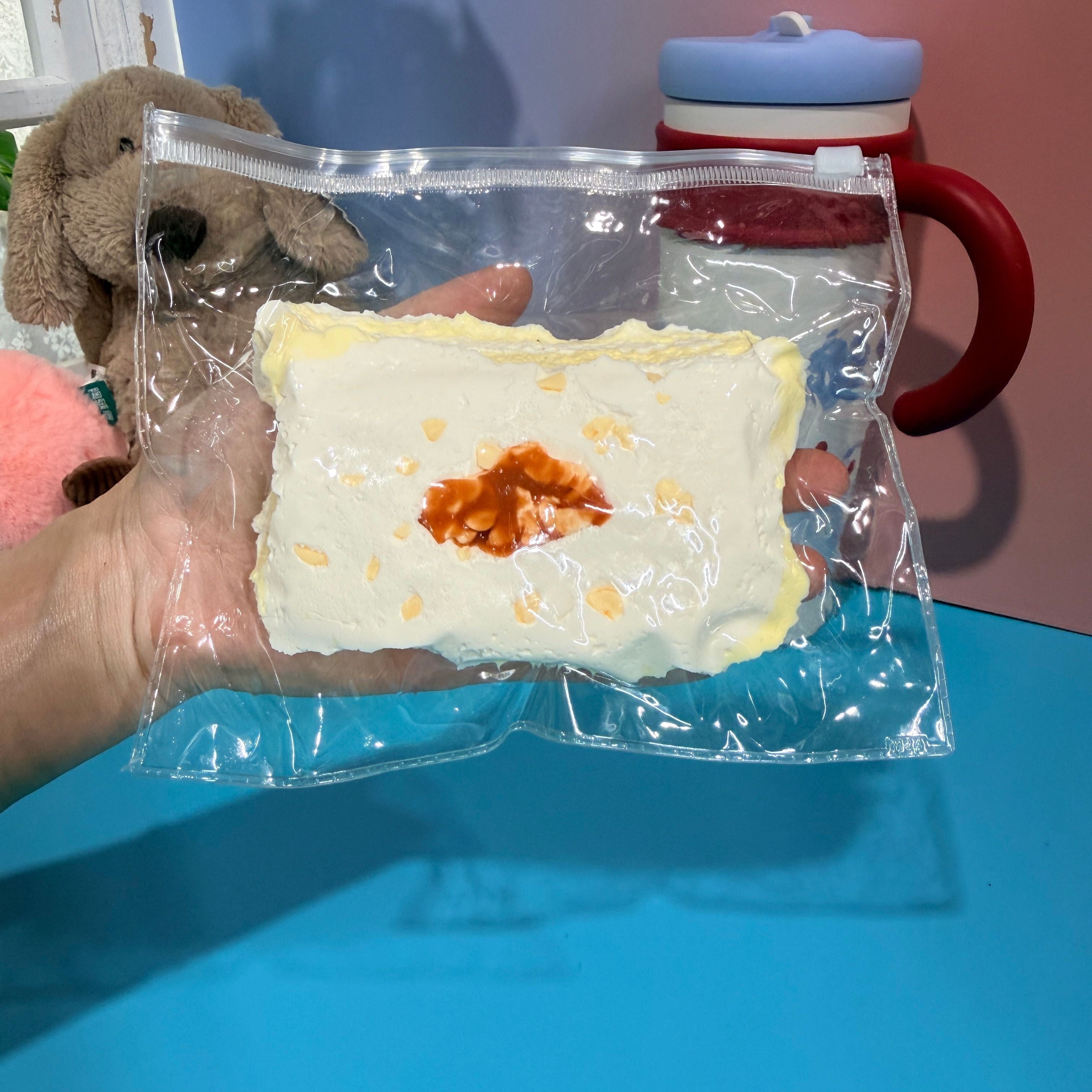 Almond Bar Taba Squishy Toy Kawaii Dessert Squishy