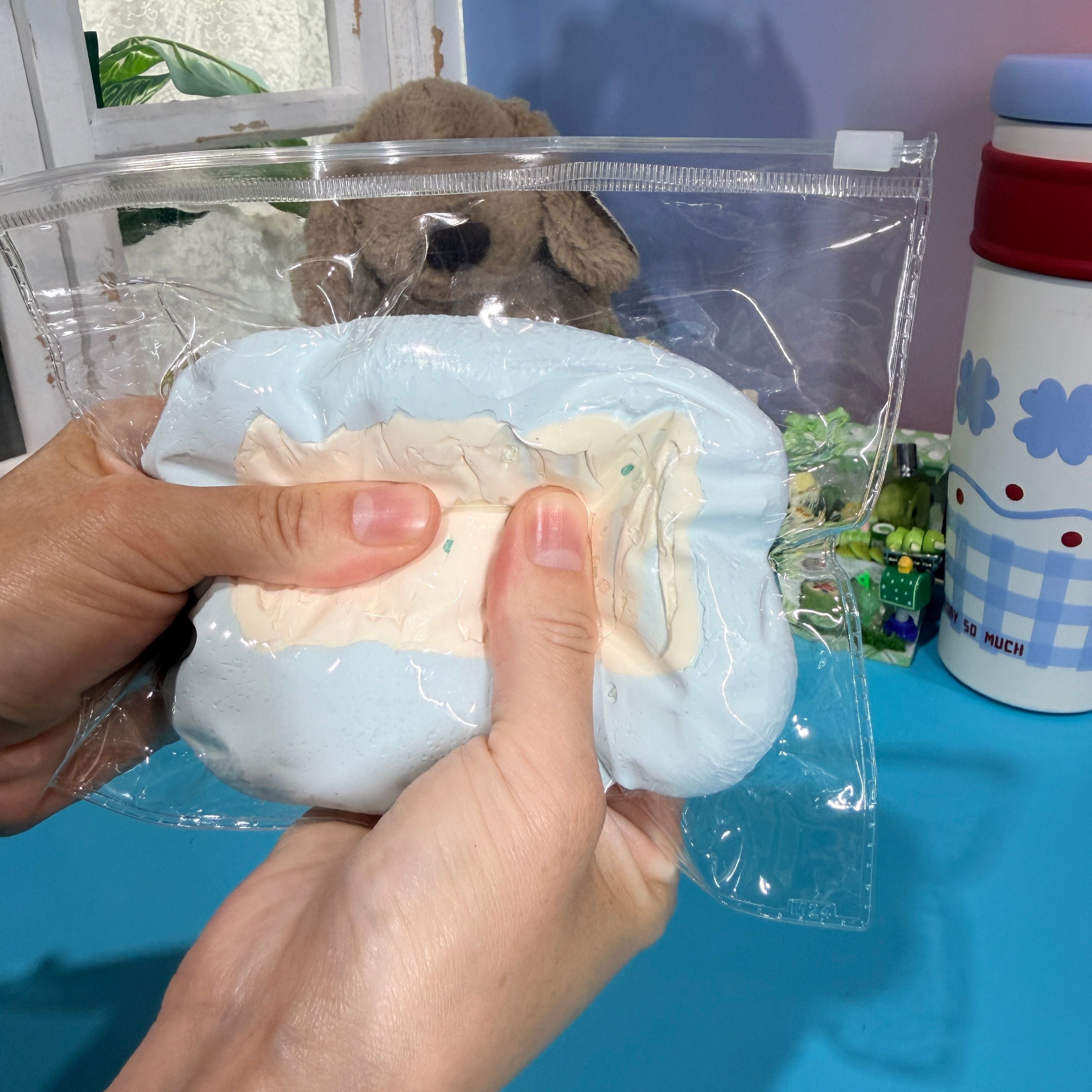 Frosted Cream Cube Taba Squishy Toy Soft Bakery Squishy