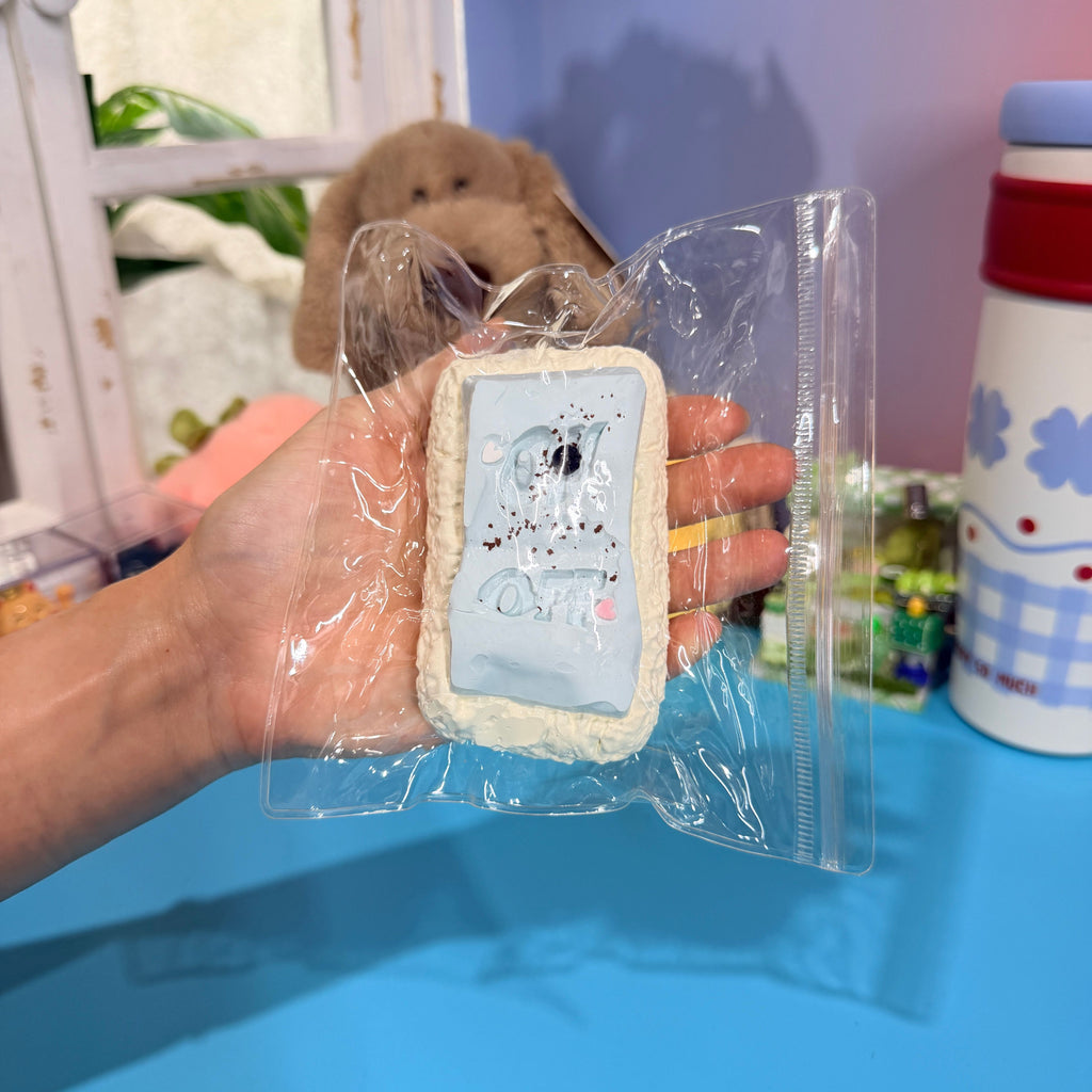Mint Cheese Cube Taba Squishy Toy Cute Dessert Squishy