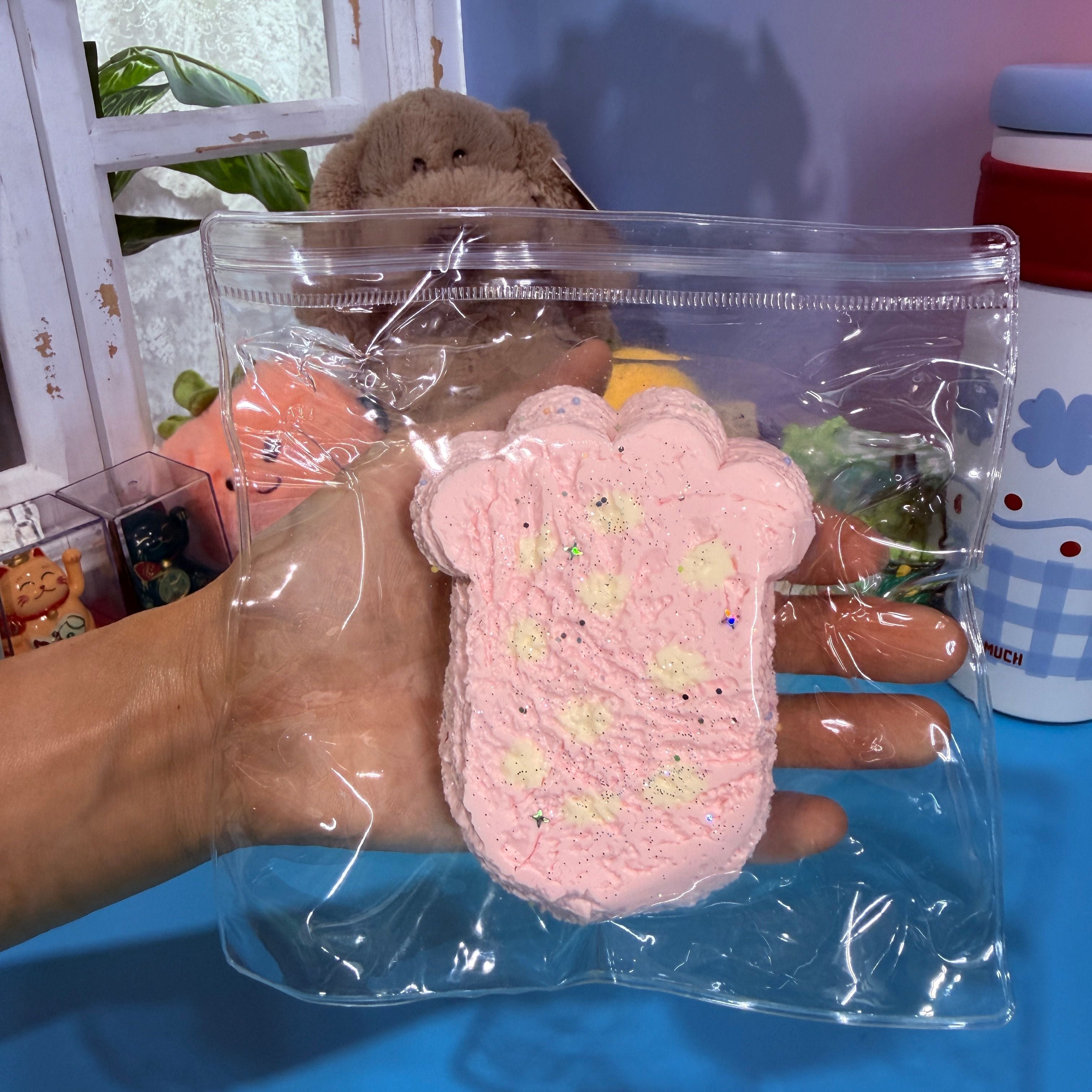Pink Cat Paw Taba Squishy Toy Kawaii Animal Squishy